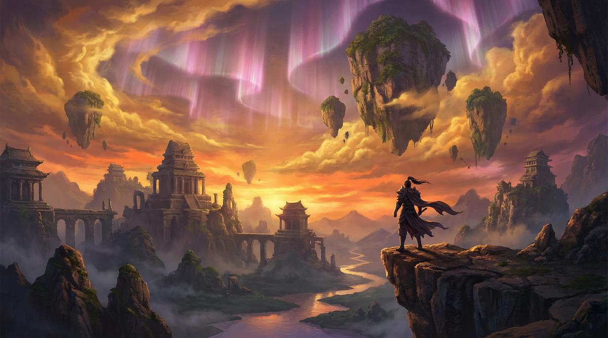 人兽风景航拍视频演示